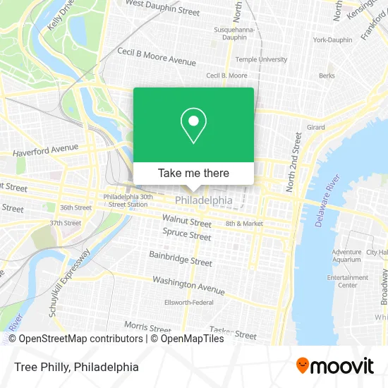 Tree Philly map