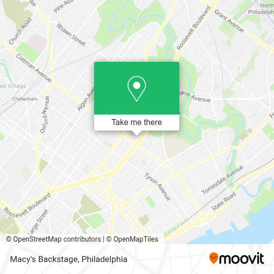 Macy's Backstage map