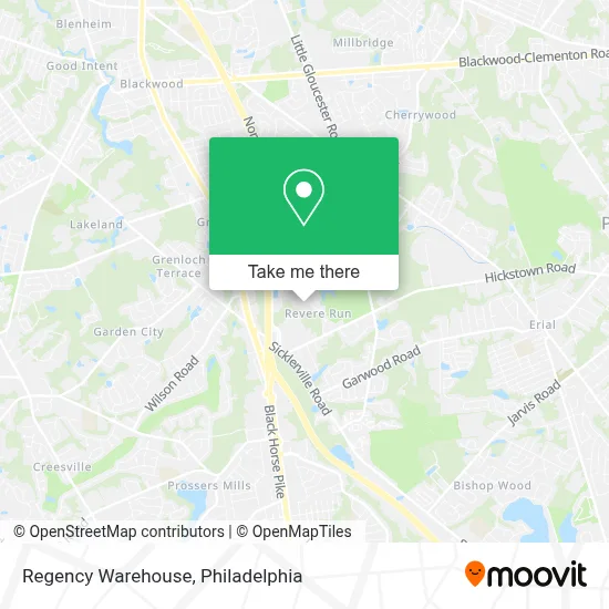 Regency Warehouse map