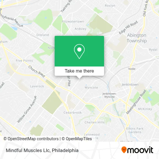 Mindful Muscles Llc map