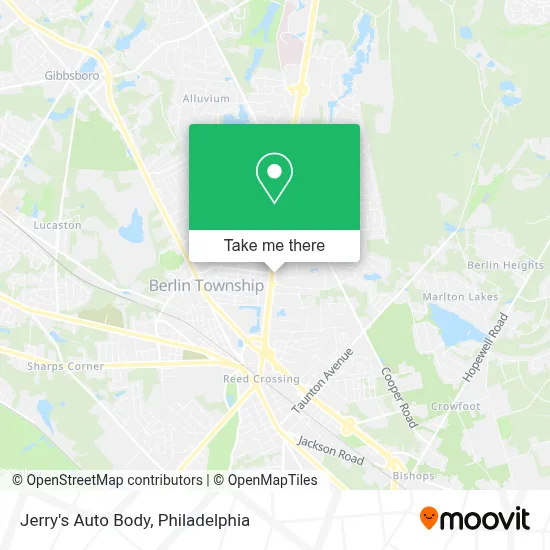 Jerry's Auto Body map