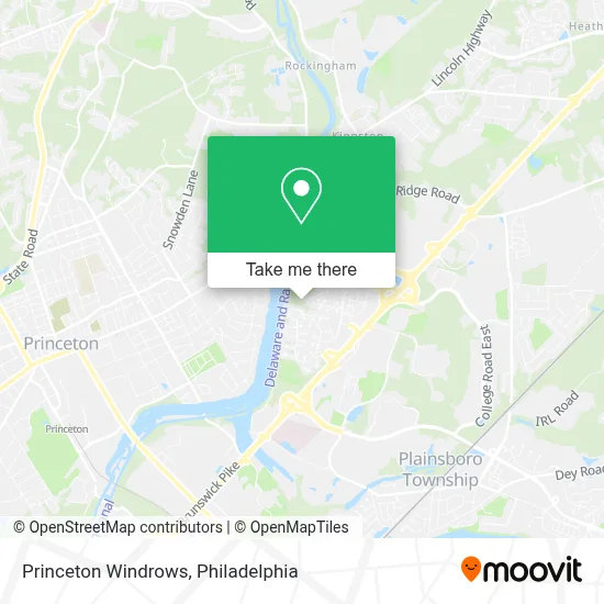 Princeton Windrows map