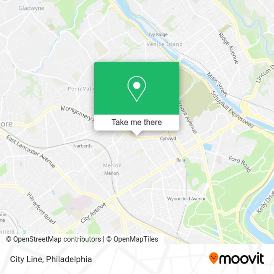 City Line map