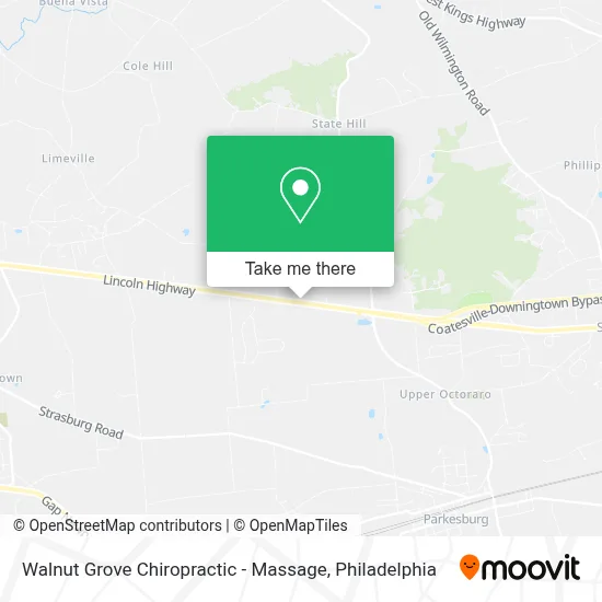 Walnut Grove Chiropractic - Massage map