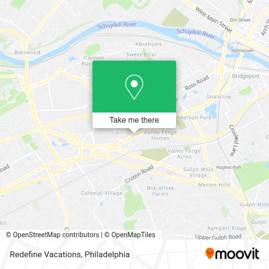 Redefine Vacations map