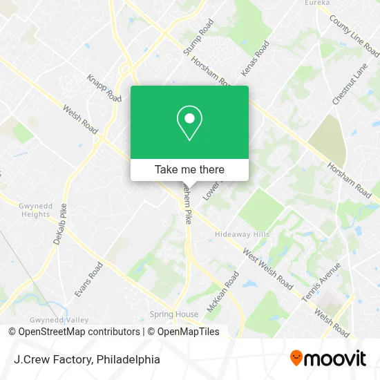 J.Crew Factory map