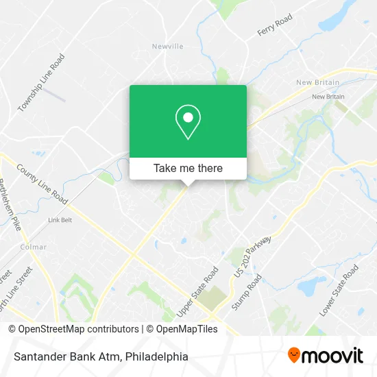 Santander Bank Atm map