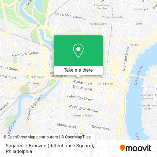 Sugared + Bronzed (Rittenhouse Square) map