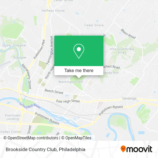 Brookside Country Club map