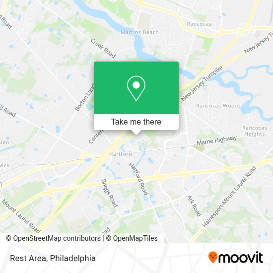 Rest Area map