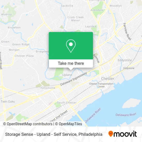 Storage Sense - Upland - Self Service map