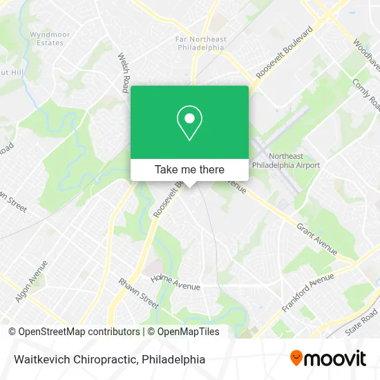 Waitkevich Chiropractic map