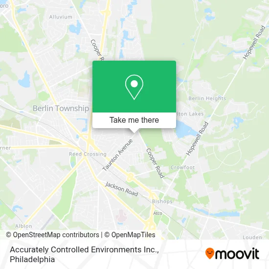 Accurately Controlled Environments Inc. map