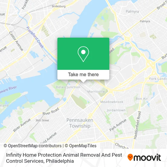 Infinity Home Protection Animal Removal And Pest Control Services map
