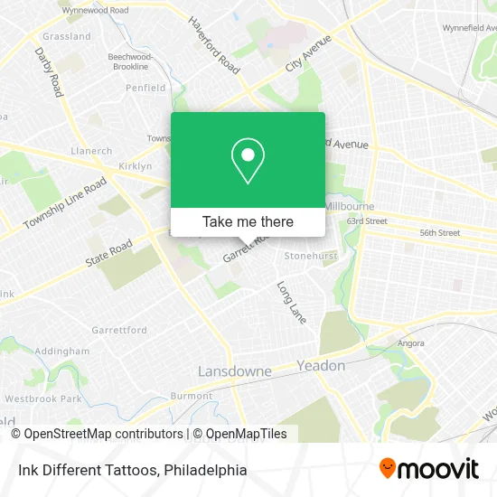Ink Different Tattoos map