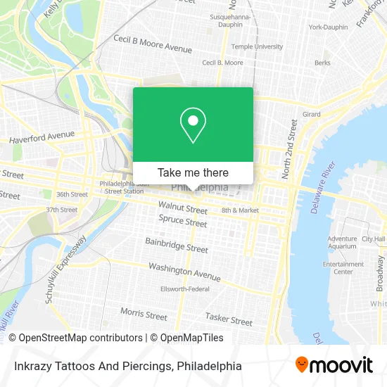 Inkrazy Tattoos And Piercings map