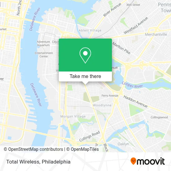 Total Wireless map