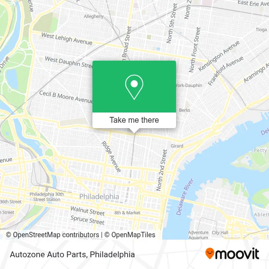 Autozone Auto Parts map