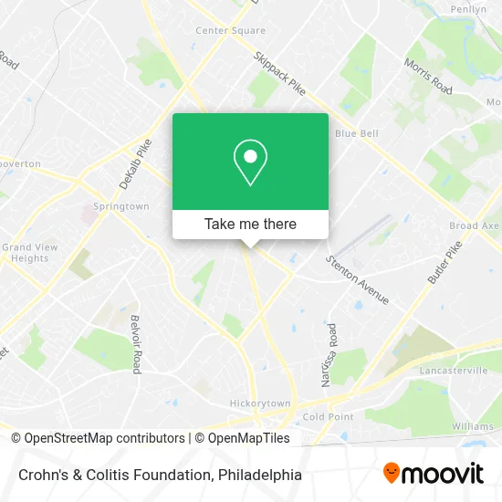 Crohn's & Colitis Foundation map