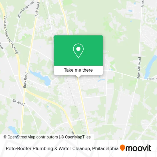 Roto-Rooter Plumbing & Water Cleanup map