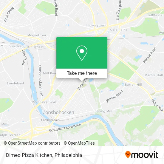 Dimeo Pizza Kitchen map