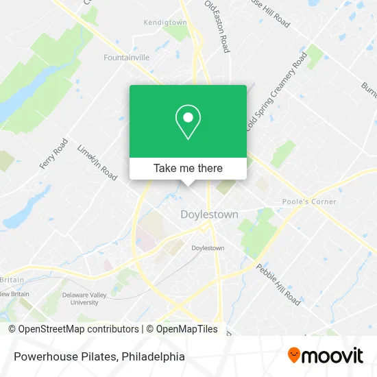 Powerhouse Pilates map