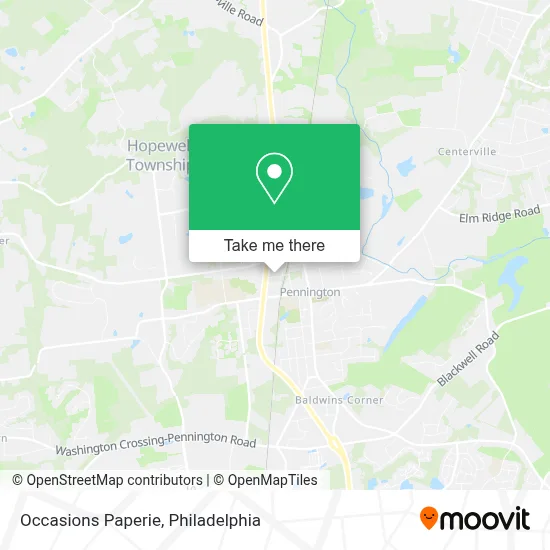 Occasions Paperie map