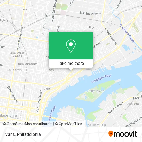 Vans map