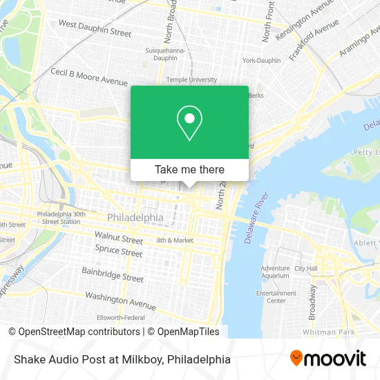 Shake Audio Post at Milkboy map