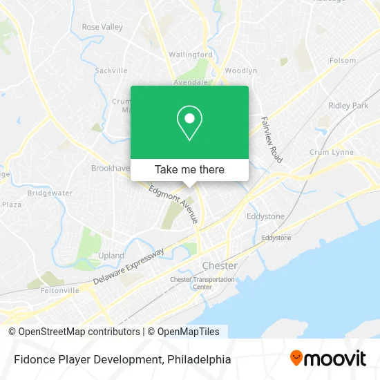 Fidonce Player Development map