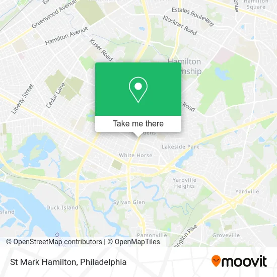 St Mark Hamilton map