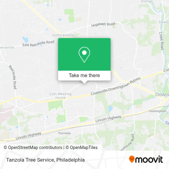 Tanzola Tree Service map