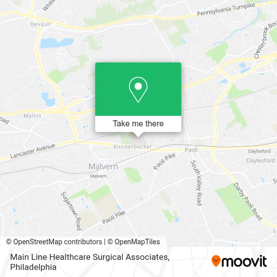 Main Line Healthcare Surgical Associates map