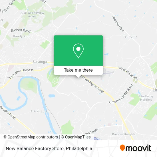New Balance Factory Store map