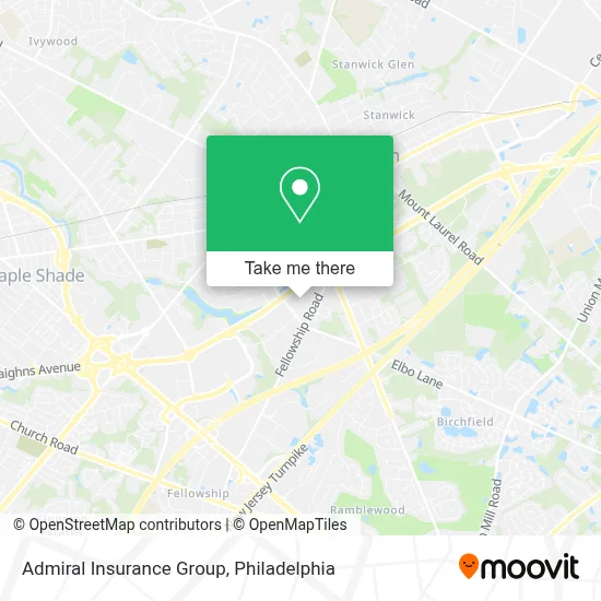 Admiral Insurance Group map