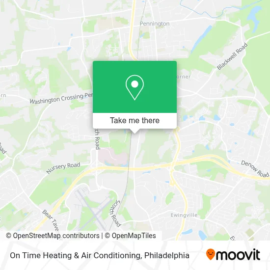 On Time Heating & Air Conditioning map