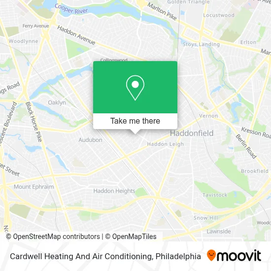 Cardwell Heating And Air Conditioning map
