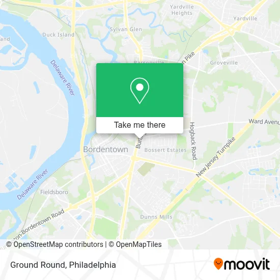 Ground Round map