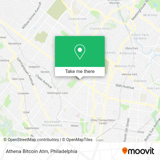 Athena Bitcoin Atm map