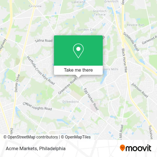 Acme Markets map