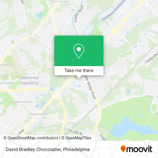 David Bradley Chocolatier map