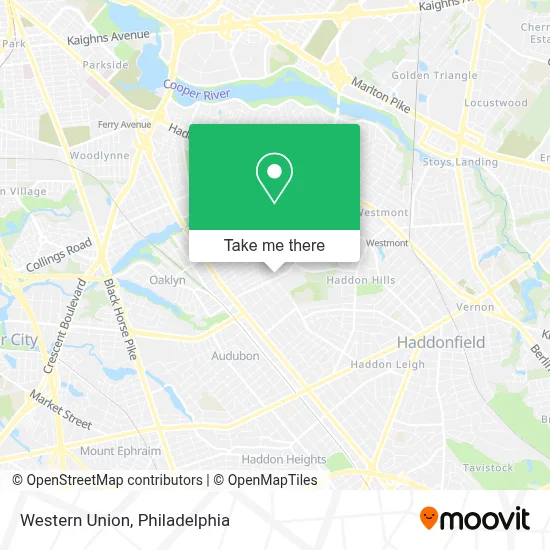 Western Union map