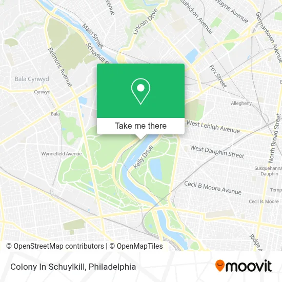Colony In Schuylkill map