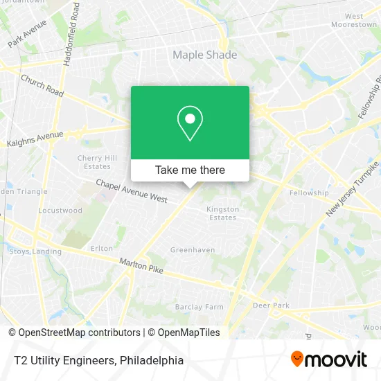 T2 Utility Engineers map
