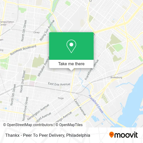 Thankx  - Peer To Peer Delivery map