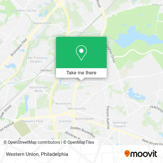 Western Union map