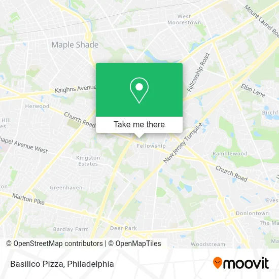 Basilico Pizza map