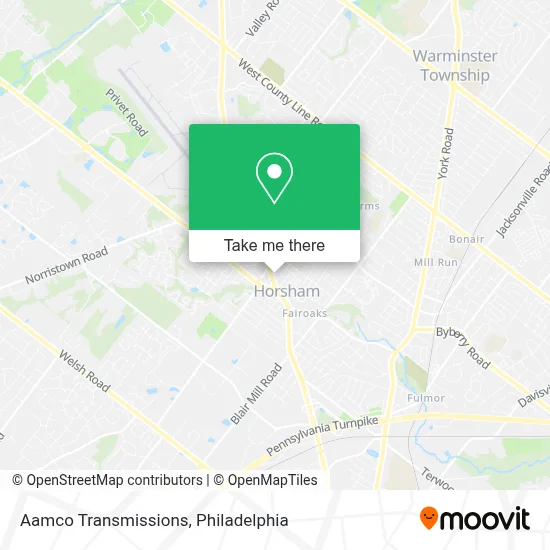 Aamco Transmissions map