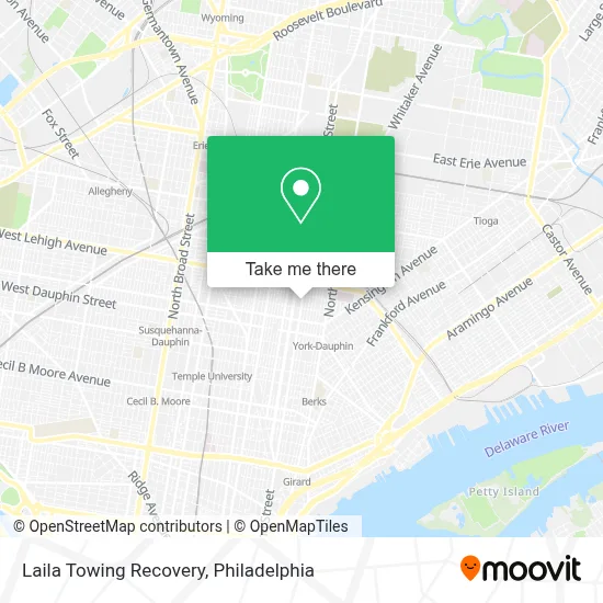 Laila Towing Recovery map