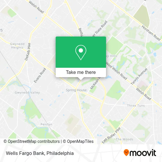 Wells Fargo Bank map